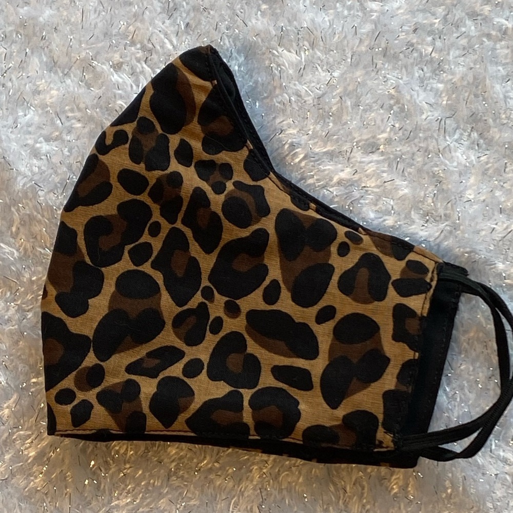 Handmade Leopard print face mask